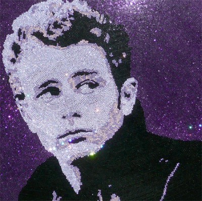 James Dean Swarovski Crystal Portrait
